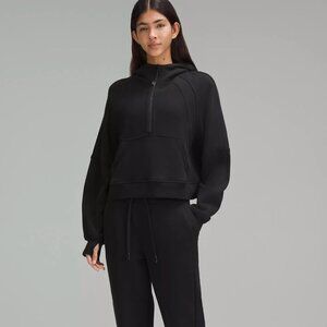 EUC Lululemon Scuba Oversized Half-Zip Hoodie in Black -- SIze XL/XXL